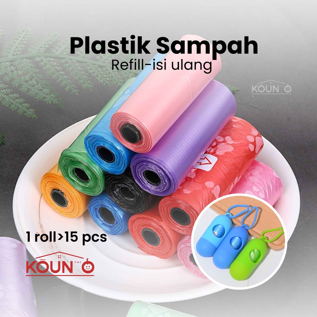Refill Isi Ulang Kantong Plastik Sampah Popok Diapers Kotoran Hewan Anjing Kucing Plastik Serbaguna dan Multifungsi Isi +- 20 pcs Baby Diapers Throw Away Bag Garbage Bags