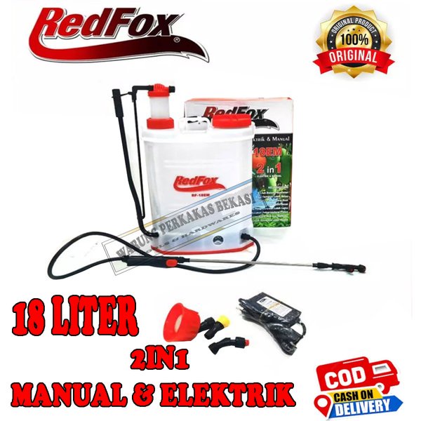 REDFOX Alat Semprot Hama Elektrik Sprayer 18 Liter 2in1 2 Fungsi RF-18EM Terjangkau