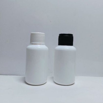 Botol Tubular 60 ML Tutup uril Putih / Botol toner 60ml putih