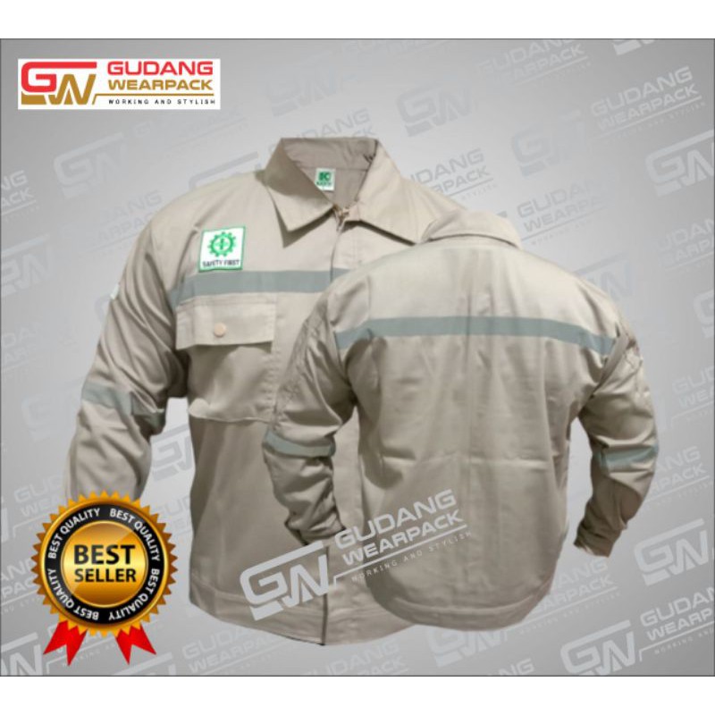 WEARPACK ATASAN Gudang Wearpack - Baju Kerja Seragam Proyek Warna COKSU POLOS