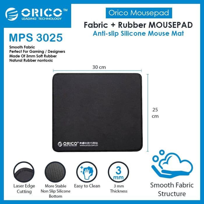 Mouse Pad / Alas Mouse Gaming Mousepad ORICO MPS3025 - Mouse Pad Rubber