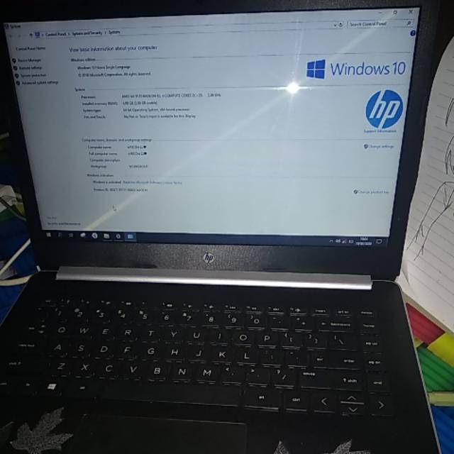 Hp amd A4 radeon r3 bekas