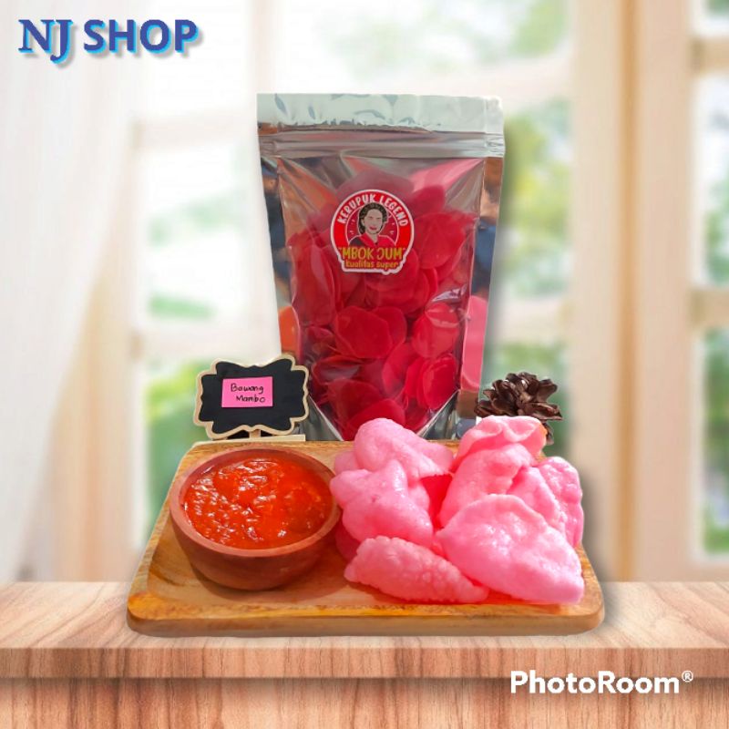 

[Variasi Kerupuk] - kerupuk mentah bawang mambo pink