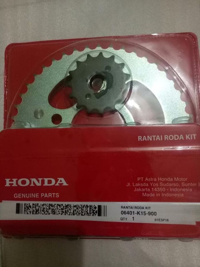 (Gear Paket) Gearset CB 150R (K15) AHM (Asli Honda)