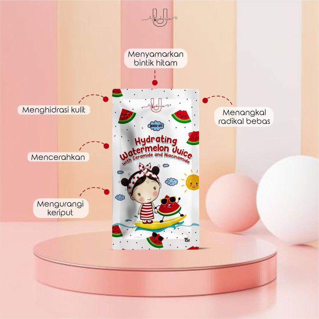 Umaskerin Wash Off Mask Series BPOM 15gr