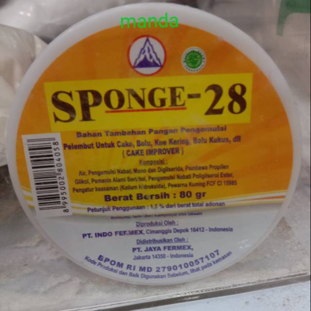 

Sponge 28 cake improver pelembut cake, bolu,kue kering