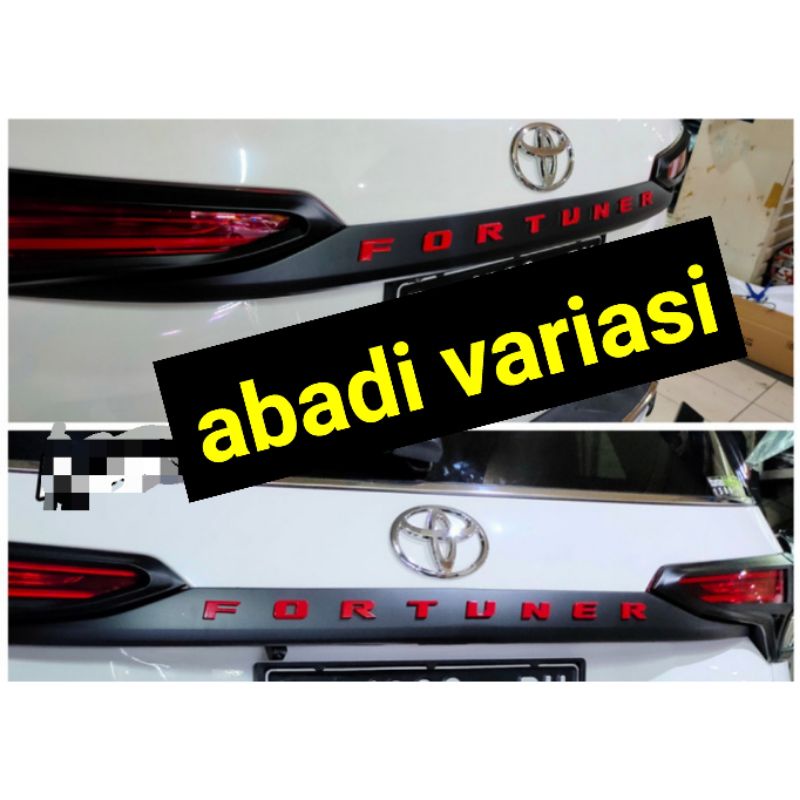 Trunklid Hitam All New Fortuner 2016-2019