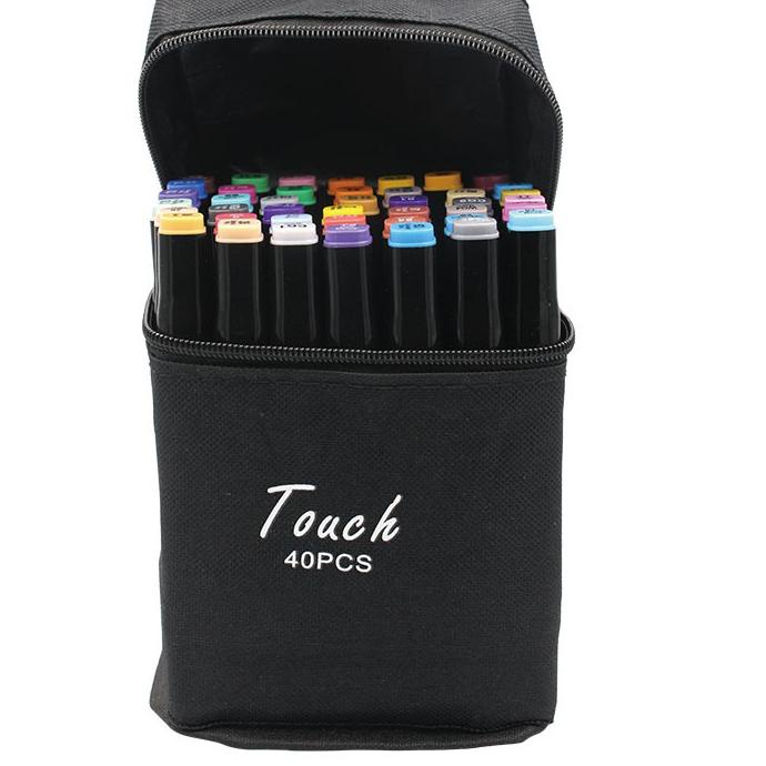 

✓ Touch Spidol Dual Side Fine Art Marker 24 / 30 / 40 / 48 / 60 / 80 / 168 / double headed marker set Multi Color Miliki