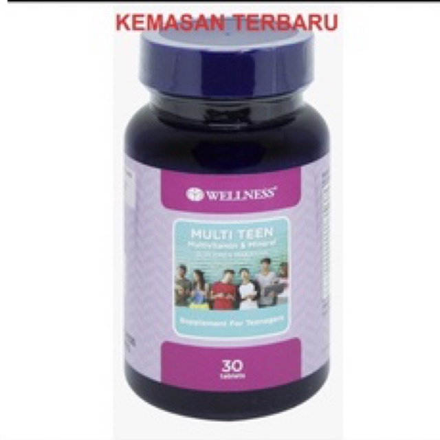 Wellness Multi Teen multivitamin & mineral - 30tablets