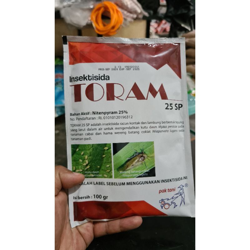 Insektisida TORAM 25SP 100 Gram Untuk Wereng Coklat dan Kutu Daun