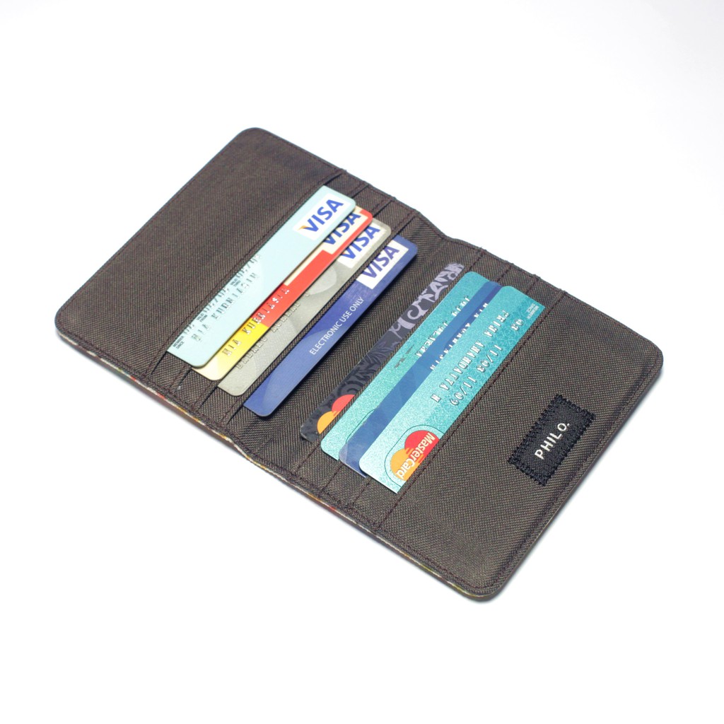 dompet kartu kain simpel model lipat 8 slot kartu card wallet PHWL956