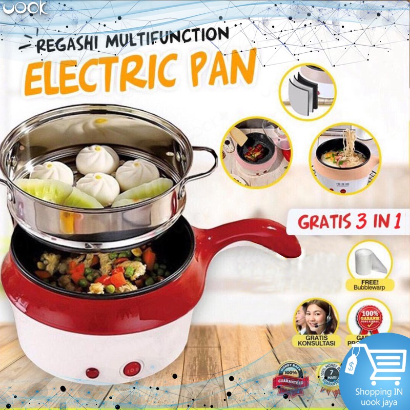 [UOOK] Panci Elektrik Multifungsi Listrik Electric Fry Pan Alat Masak