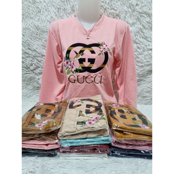 kaos wanita premium / Babyterry import / baju atasan wanita /DI BORDIR-4