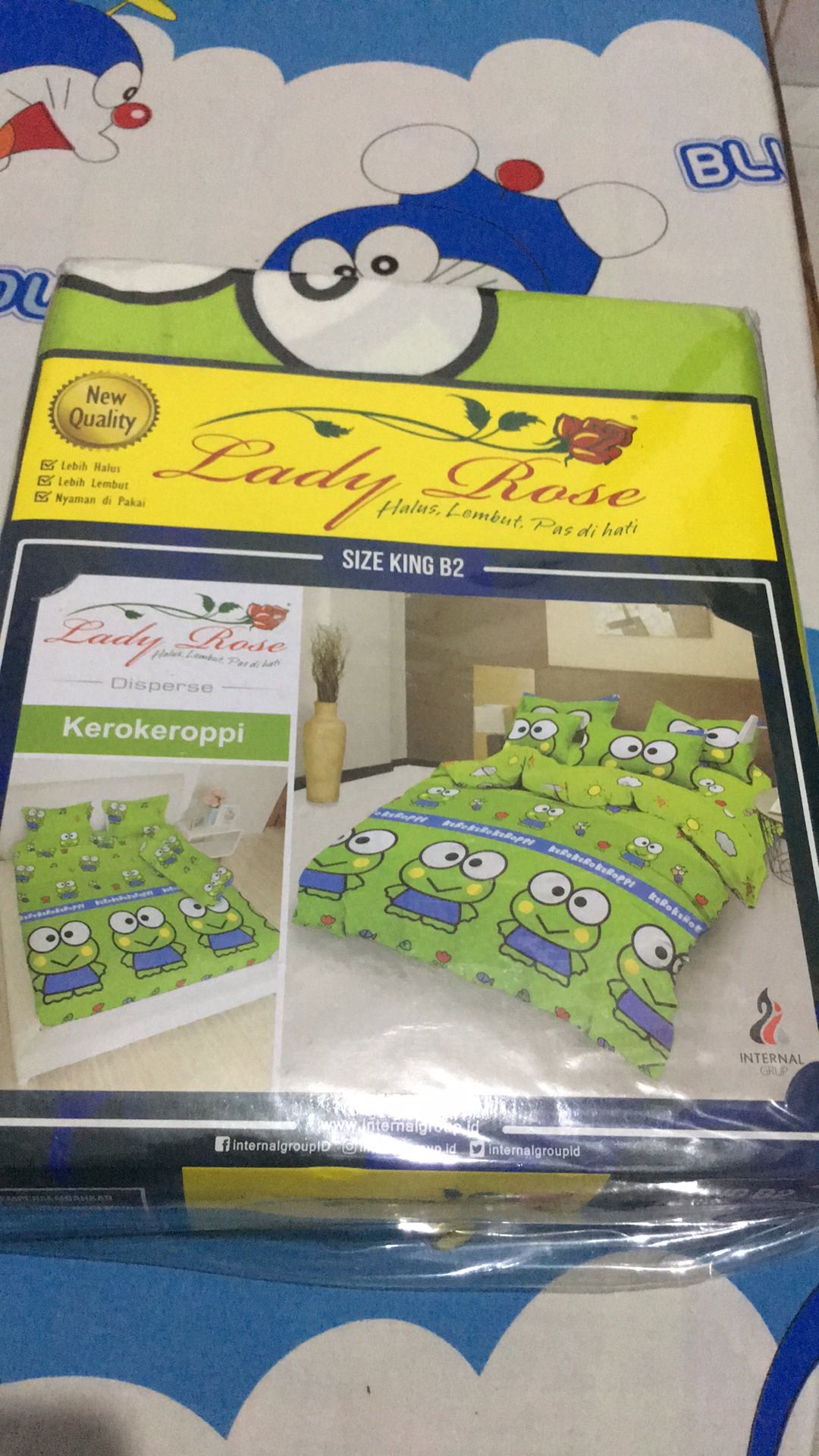 Ladyrose Disperse Keroppi Sprei  120/180*200