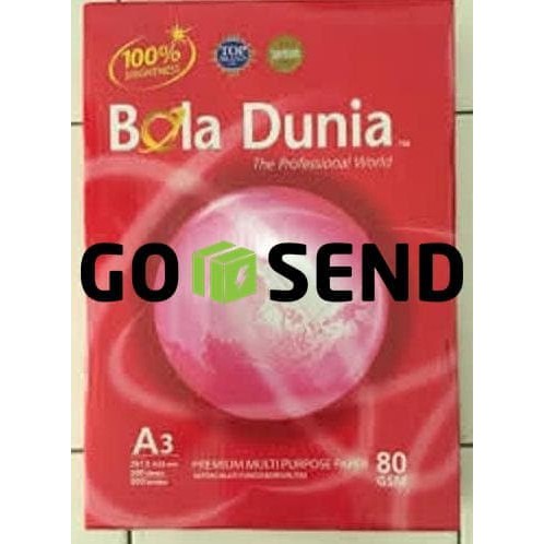 

GOSEND BOLA DUNIA Kertas Fotocopy A480 Gram 1 RIM