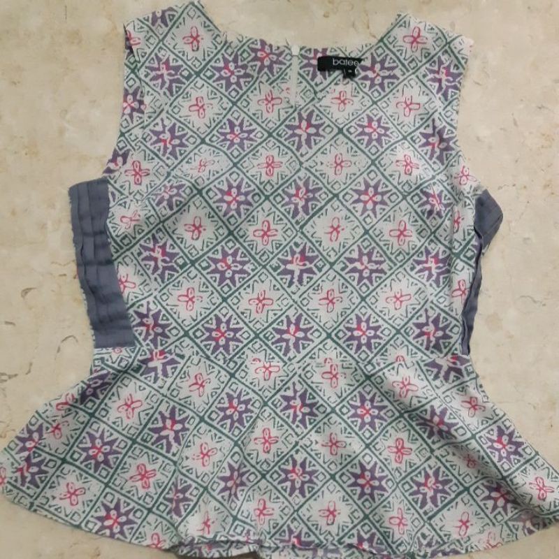 preloved bateeq blouse size m