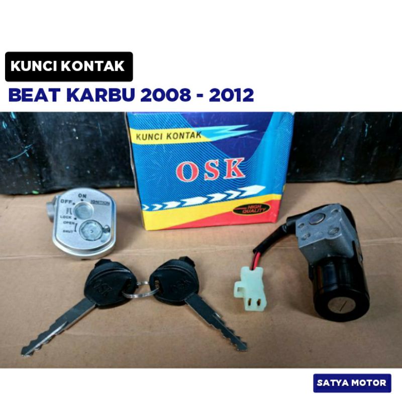 Kunci Kontak Beat Karbu Only 2008 2009 2010 2011 2012 / Dudukan Starter Kunci / Osk
