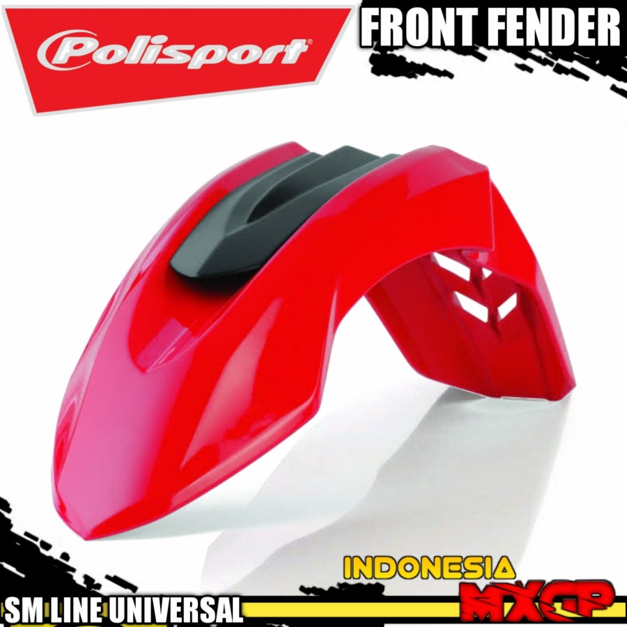 POLISPORT SM LINE UNIVERSAL Front Fender - Spakbor Depan Adventure Enduro Sumo Supermoto Motocross O
