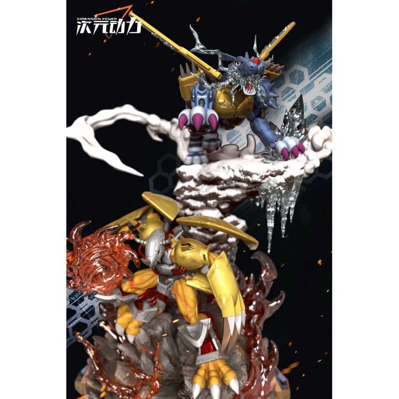 Statue Dimension Power Studio Digimon Adventure - WarGreymon &amp; MetalGarurumon