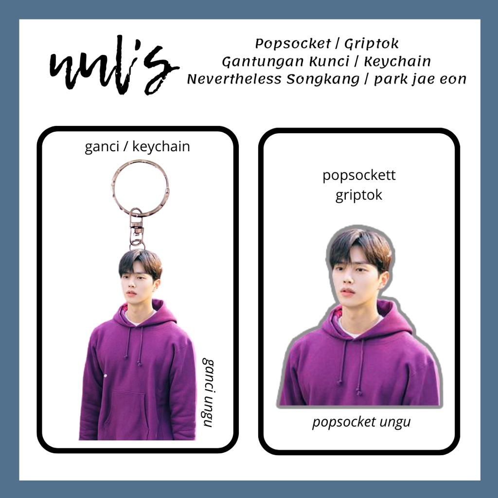 Popsocket Griptok | Gantungan Kunci Keychain Nevertheless Song Kang Park Jae Eon