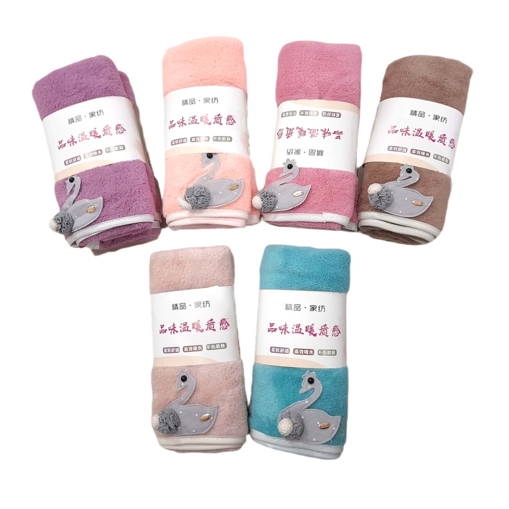 Handuk Anak Bayi Microfiber Bulu Kecil Uk 35x75 cm Motif Lucu