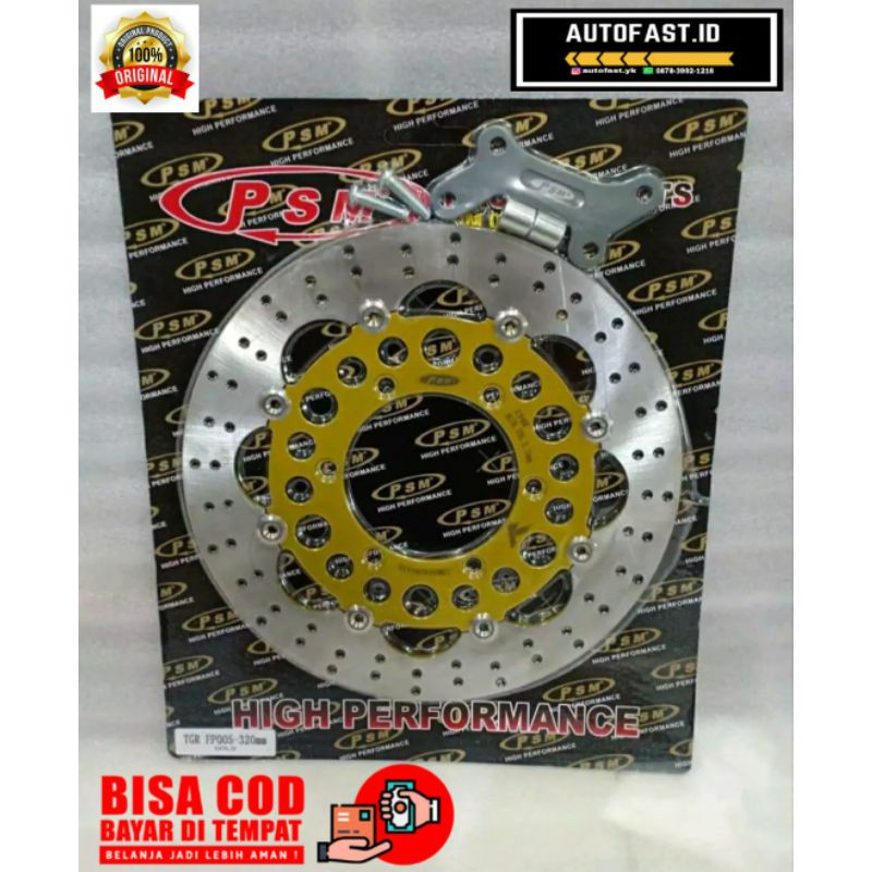 PIRINGAN CAKRAM PSM MODEL FLOATING 320mm CB 150 TIGER LAMA VERZA  MEGAPRO DISC BRAKE PSM ORIGINAL