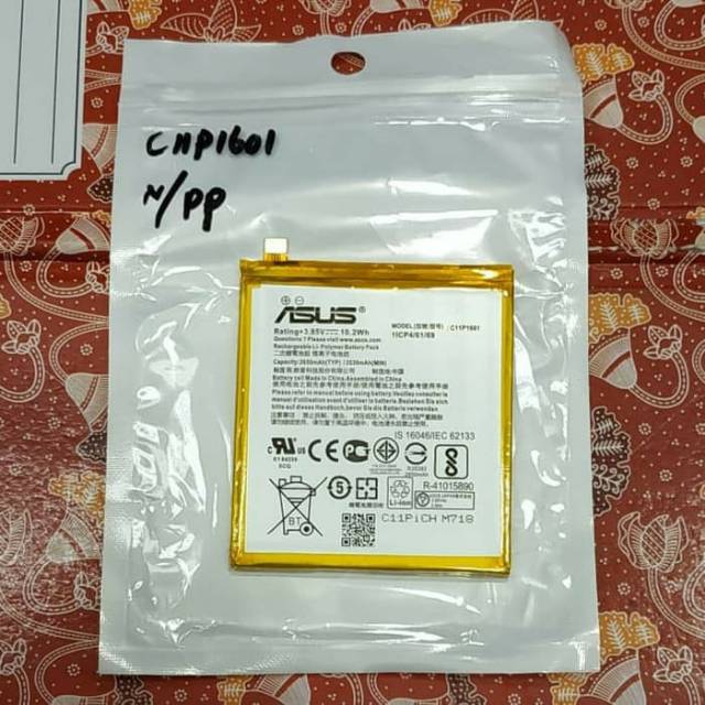 Baterai Asus zenfone 3 5.2in Z017DA C11P1601 ZE520KL ORI OEM battery battle batre batt mantap