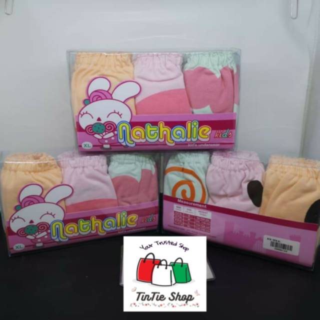 Celana Dalam anak perempuan Nathalie 1079 isi 3 pcs