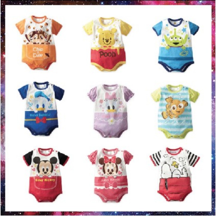 DISNEY Baby Jumper Jumpsuit Romper Bayi 3-12 bulan