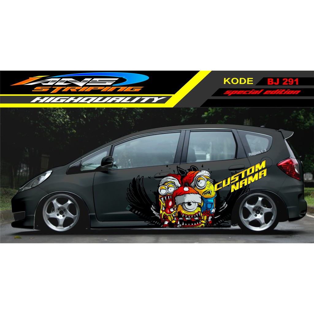 DECAL STICKER MOBIL JAZZ , BRIO / STIKER MOBIL / STIKER MOBIL AGYA JAZZ AGYA / STIKER PRINT MOBIL