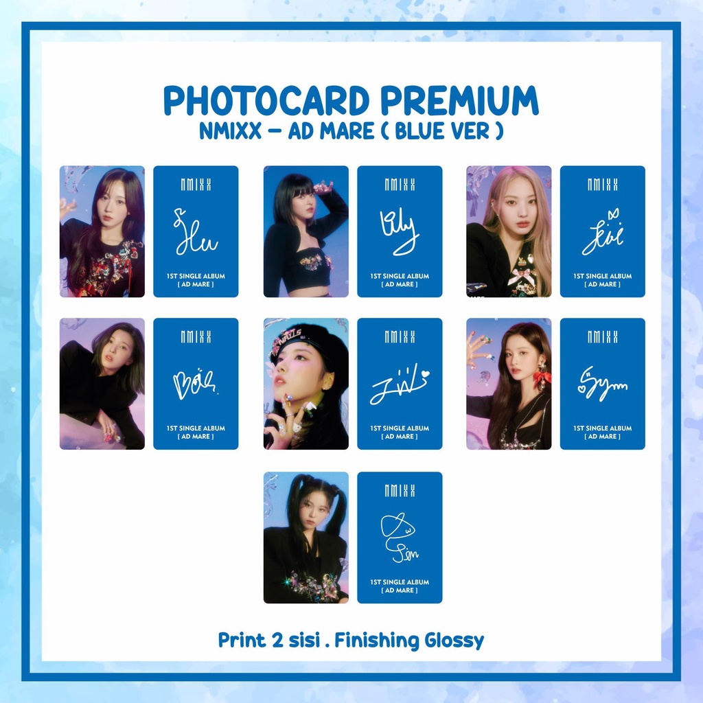 PHOTOCARD UNOFFICIAL NMIXX - AD MARE
