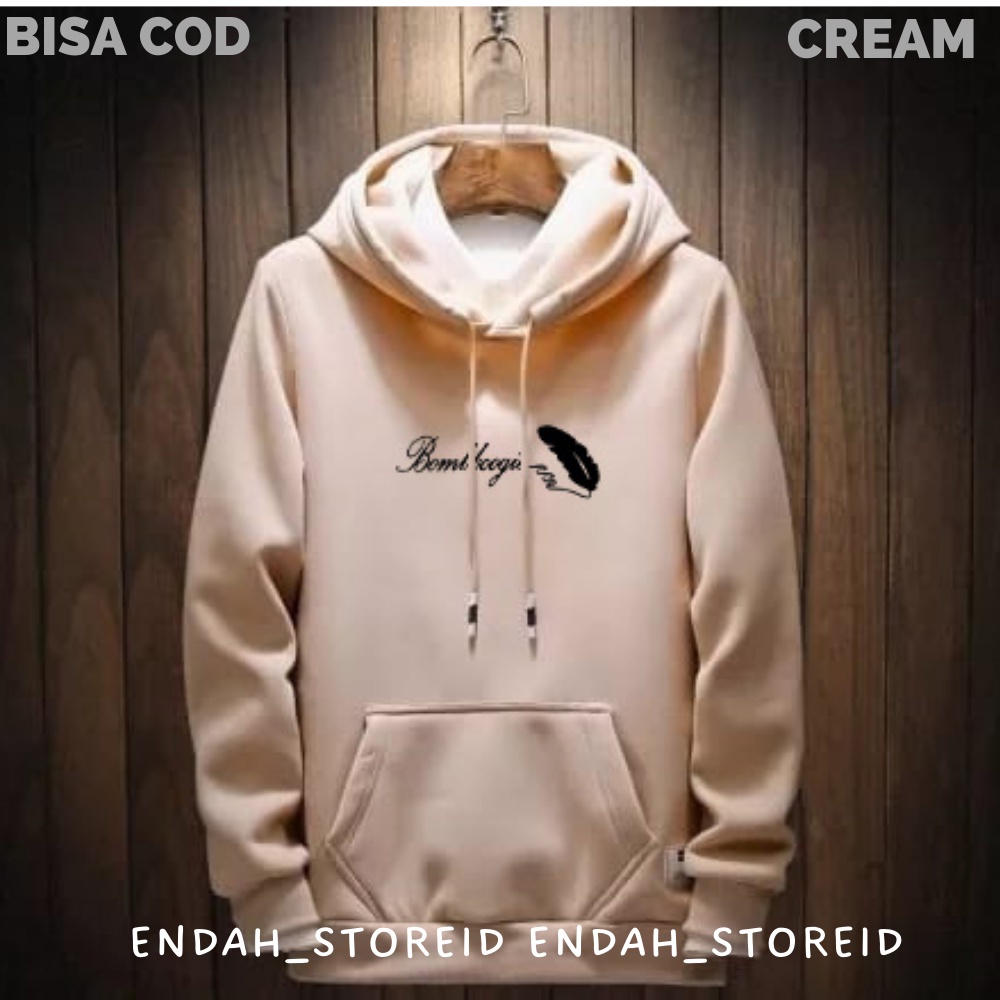 Sweter Hoodie Bombboogie Pria Wanita Jumbo XXL - 3XL / Sweater Hoodie Pria / Hoodie Distro Original 