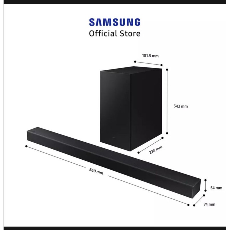 Samsung Soundbar HW-A450 2.1Ch With Subwoofer Speaker Wireless HW A450