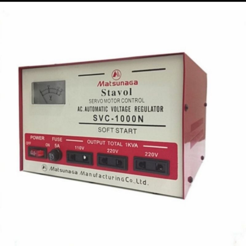 MATSUNAGA STAVOLT AC 1000 AUTOMATIC VOLTAGE REGULATOR