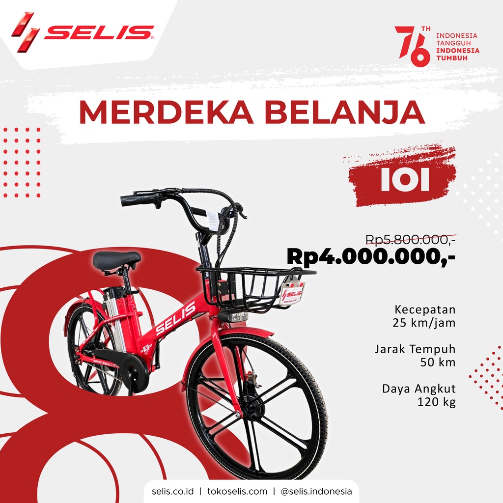 Sepeda Listrik Selis Ioi Shopee Indonesia