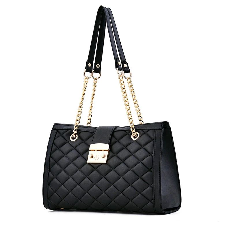 Tas Selempang Rantai Wanita Terbaru 2021 Bahan Kulit Sintetis Besar Ukuran 35*25*12cm Tas kerja kond