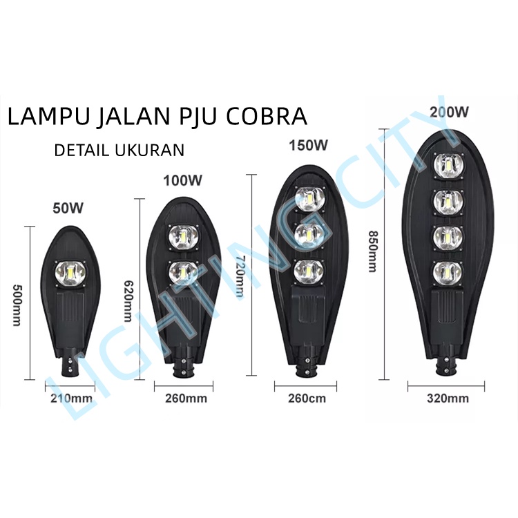 LAMPU JALAN PJU COBRA LAMPU DINDING LAMPU JALAN TERANG