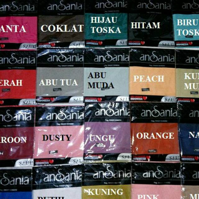 Warna Jilbab Saudia Ansania