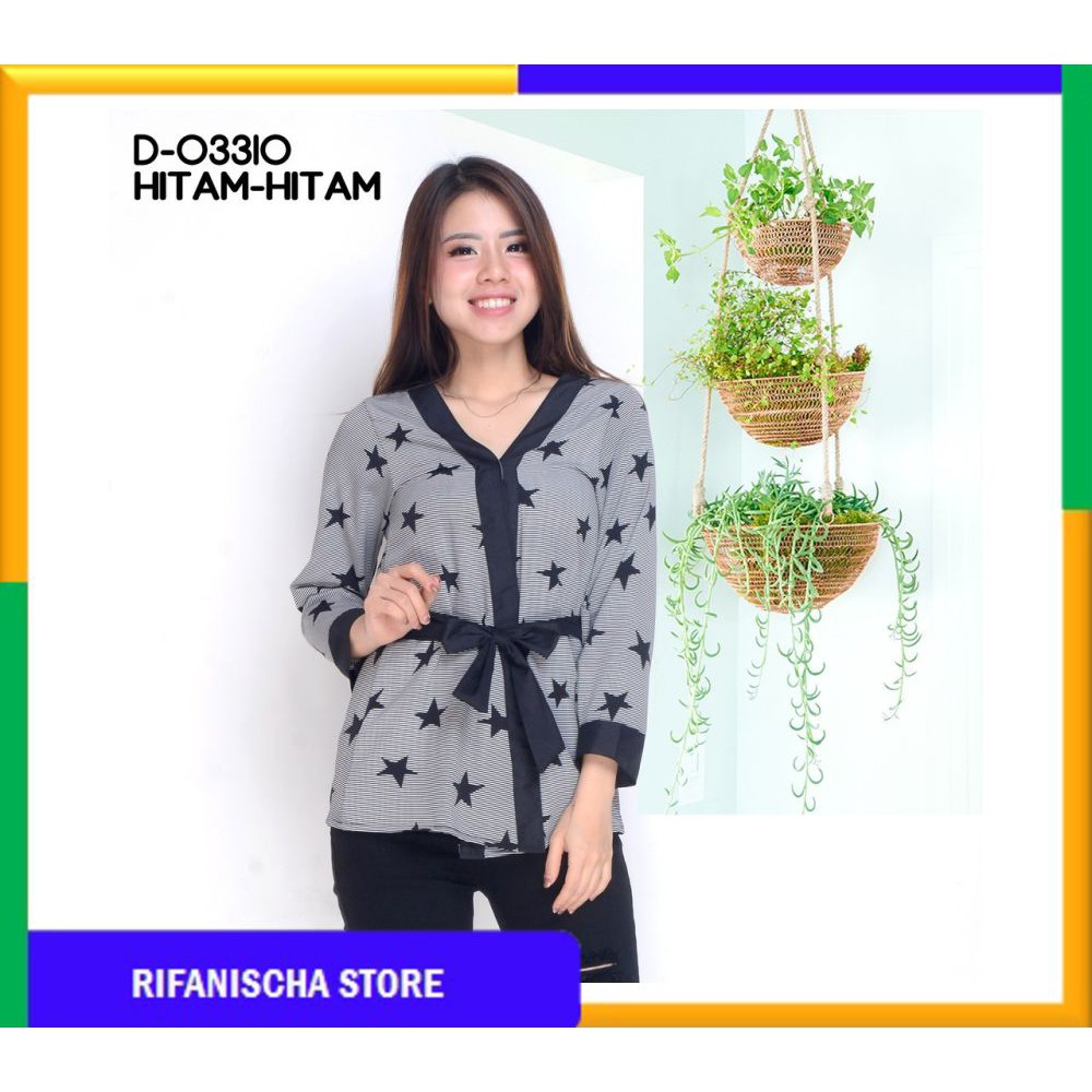 Rf Baju Kimono Atasan Murah Wanita Kekinian D 03310 MF