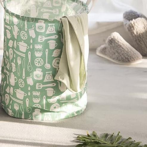 ⅎ YGS - Keranjang Laundry / Keranjang Baju Kotor / Laundry Bag Motif ✥