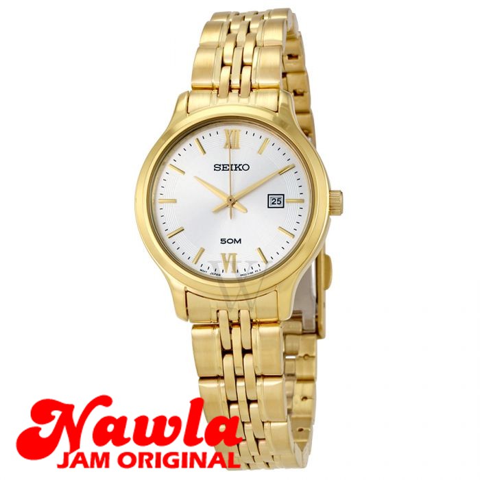 Seiko Ladies SUR704P1 Quartz Gold Coating - Jam Tangan Wanita SUR704