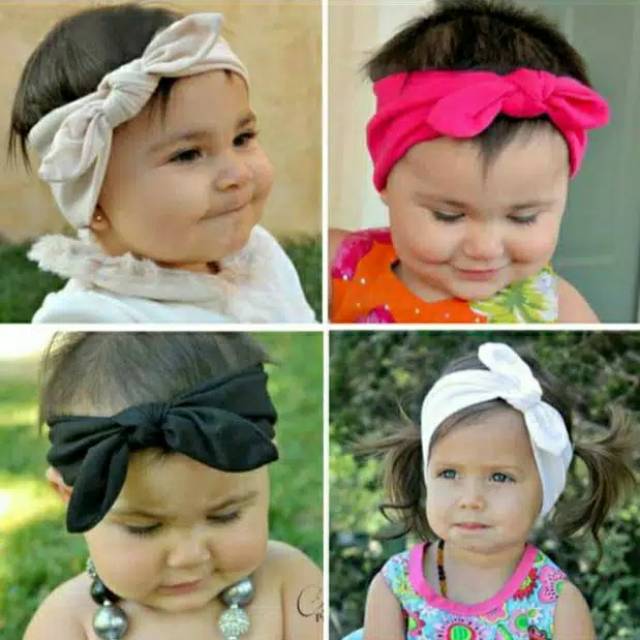 Bandana bayi BANDO  KELINCI POLOS newborn aksesoris anak  