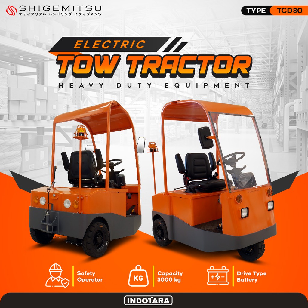 Traktor Towing / Electric Tow Tractor With Cabin TCD30