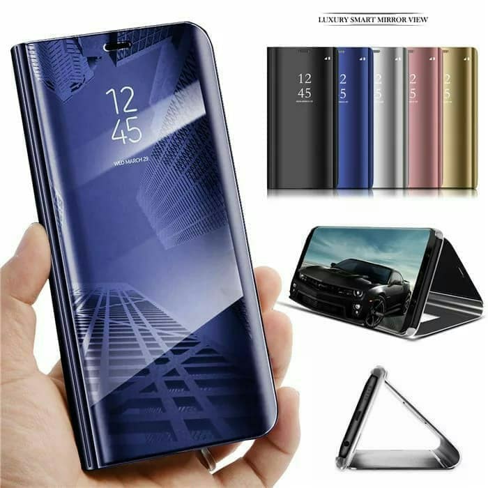 Flipcover Flip case Clear View Cover Mirror Standing Xiaomi Redmi Note 7