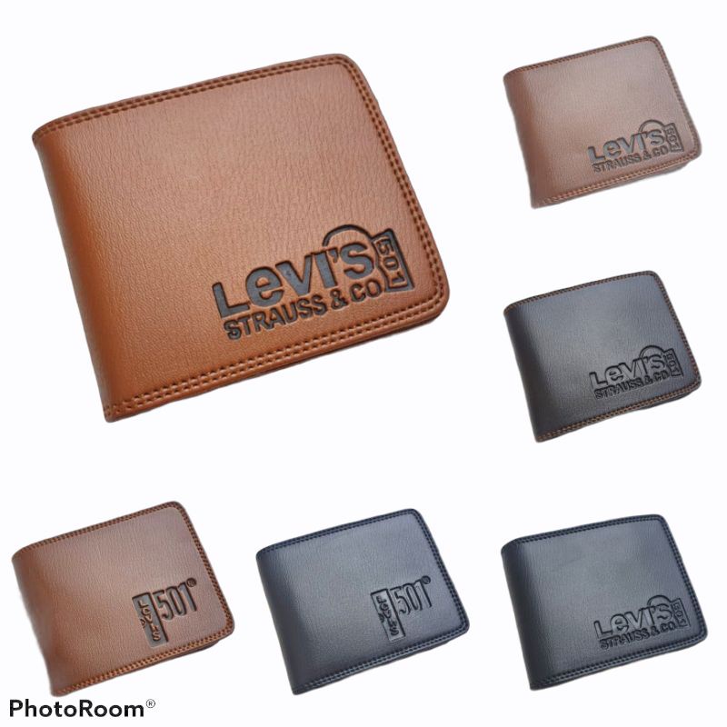 Dompet pria bahan kulit sintetis