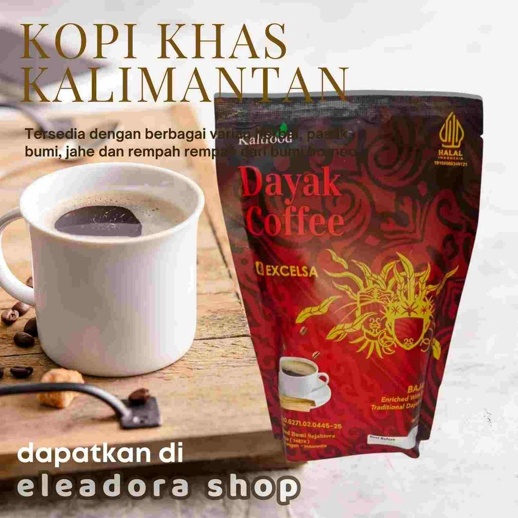 

Dayak Coffee Kaltfood - Excelsa Bajakah - Kopi Bubuk Asli Palangkaraya Kalimantan Tengah