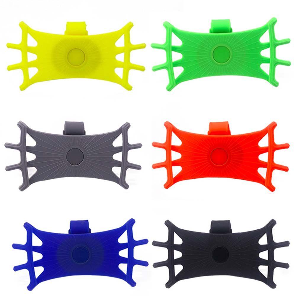 Rebuy Sepeda Phone Holder Rotasi 360derajat Stang Lembut Anti-Shock Stang Mount Anti-Goyang Anti-slip Sepeda Telepon Berdiri Bracket Handphone