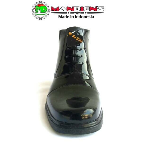 Mandiens - SEPATU PDH SJ.236-LUX Kulit Asli Ujung Tumpul Original Medali Export Quality