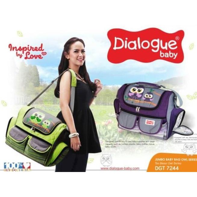 Dialogue Baby Tas Besar Perlengkapan Bayi OWL Series DGT 7244 - Hijau Tosca