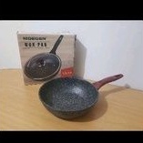 Moegen Wok Pan 24cm / wok pan mini ANTI LENGKET / wajan kecil tanpa tutup kaca Dijamin Tebal